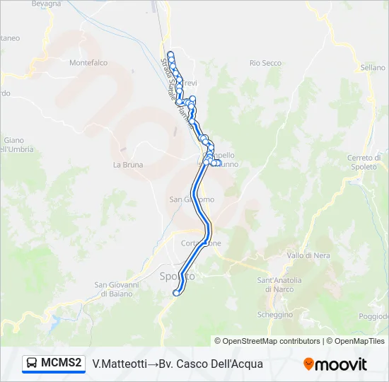 MCMS2 Bus Line Map