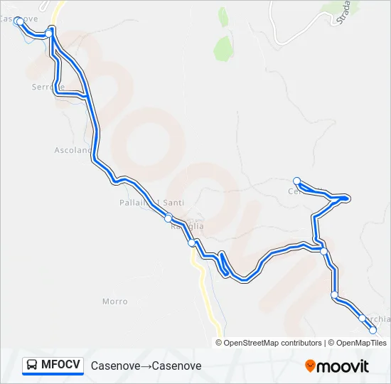 MFOCV Bus Line Map
