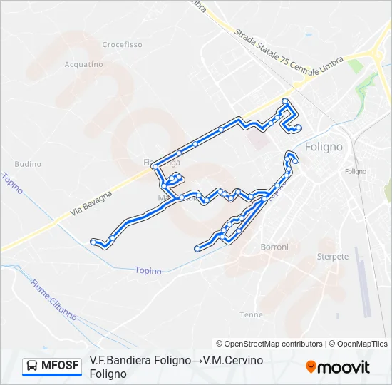 MFOSF Bus Line Map