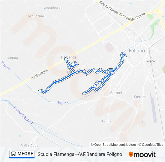 MFOSF Bus Line Map