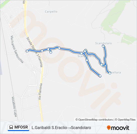 MFOSR Bus Line Map