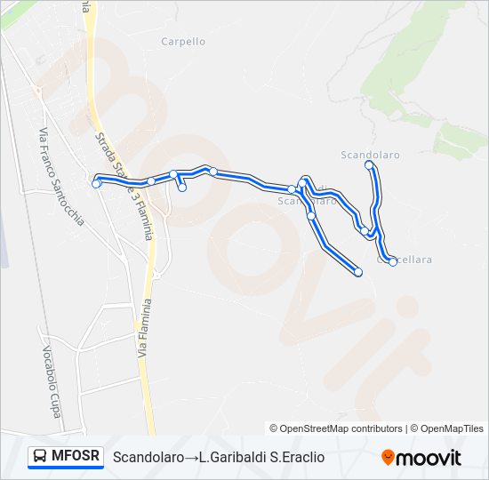 MFOSR Bus Line Map