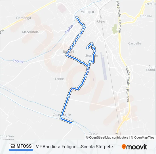 MFOSS Bus Line Map