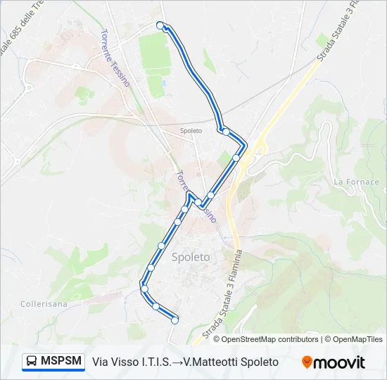 MSPSM Bus Line Map