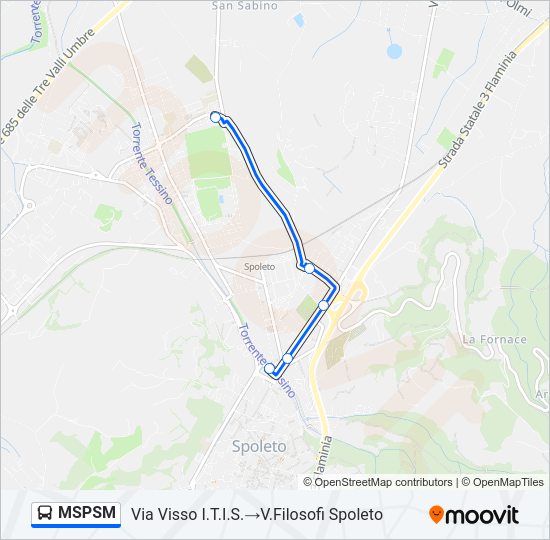 MSPSM Bus Line Map