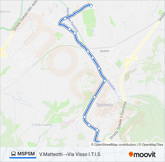 MSPSM Bus Line Map