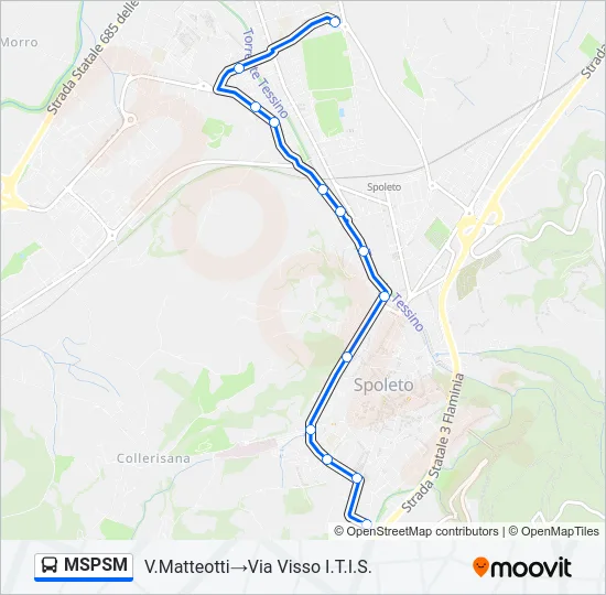 MSPSM Bus Line Map