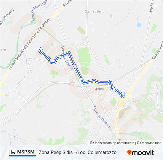 MSPSM Bus Line Map