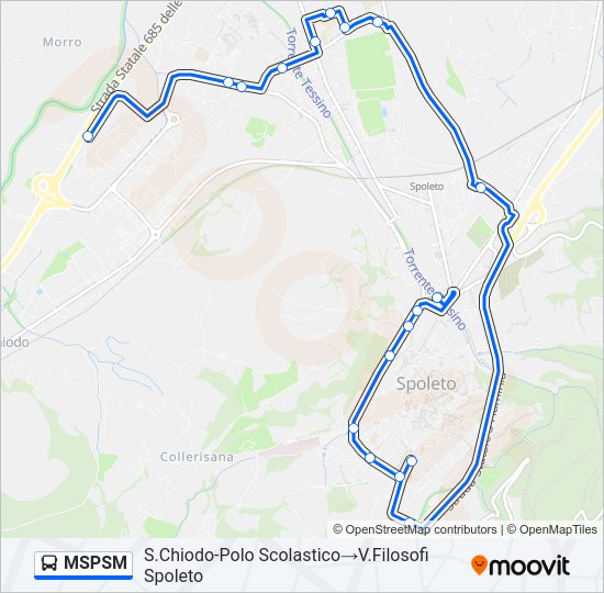 MSPSM Bus Line Map