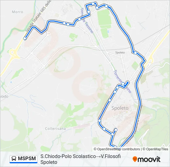 MSPSM Bus Line Map