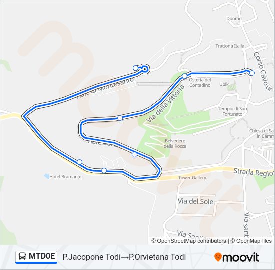MTD0E Bus Line Map