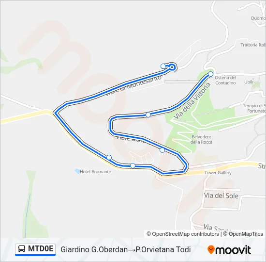 MTD0E Bus Line Map