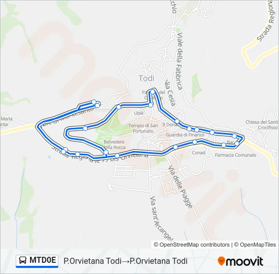 MTD0E Bus Line Map