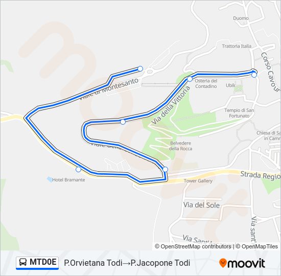 MTD0E Bus Line Map