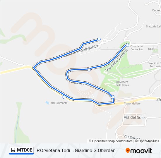 MTD0E Bus Line Map