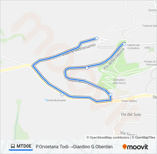 MTD0E Bus Line Map