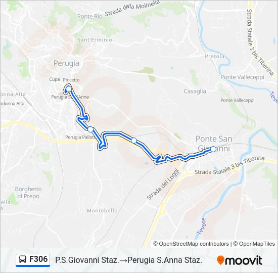 F306 Bus Line Map