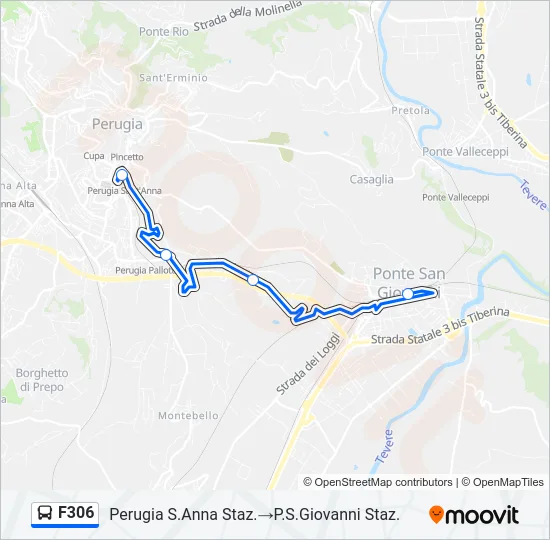 F306 Bus Line Map