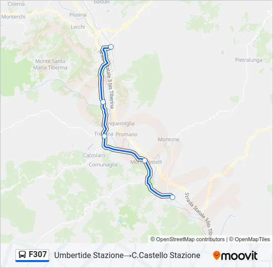 F307 Bus Line Map