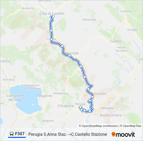 F307 Bus Line Map