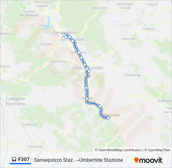 F307 Bus Line Map