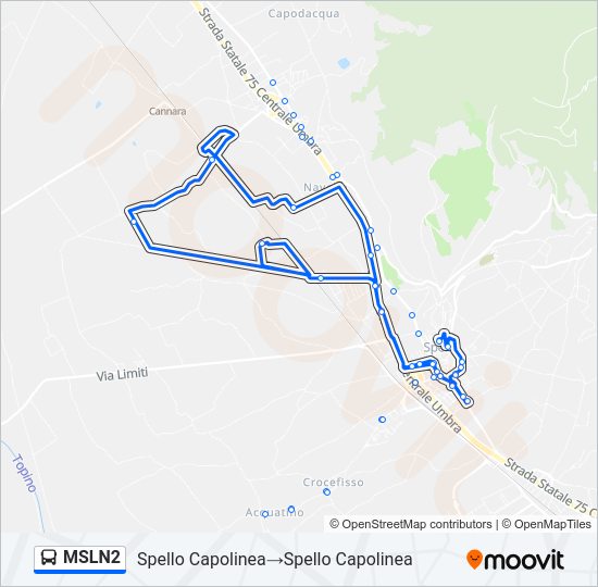 MSLN2 Bus Line Map