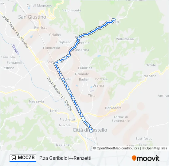 MCCZB Bus Line Map