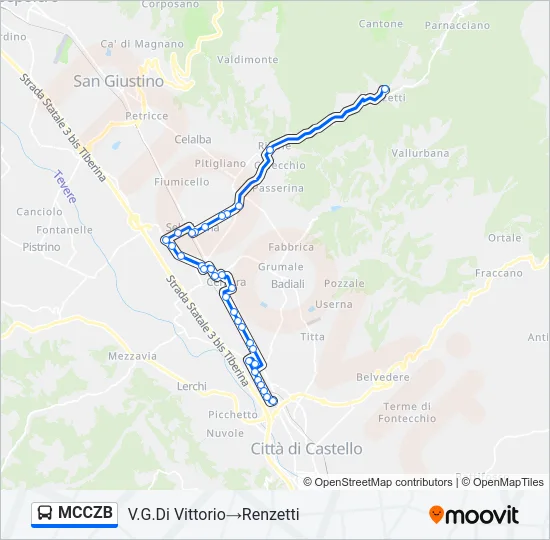 MCCZB Bus Line Map