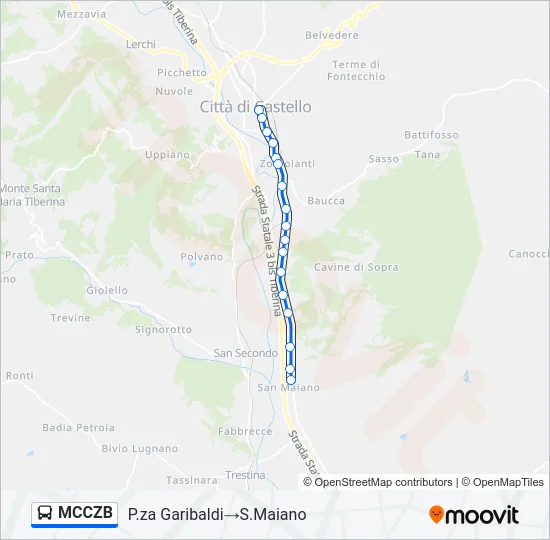 MCCZB Bus Line Map
