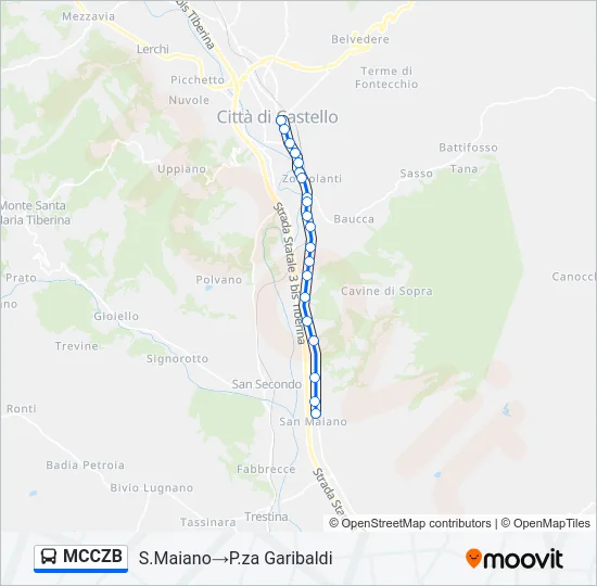 MCCZB Bus Line Map