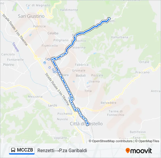 MCCZB Bus Line Map