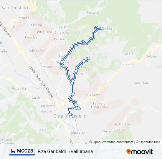 MCCZB Bus Line Map