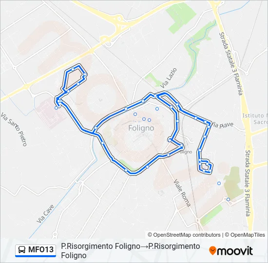 MFO13 Bus Line Map