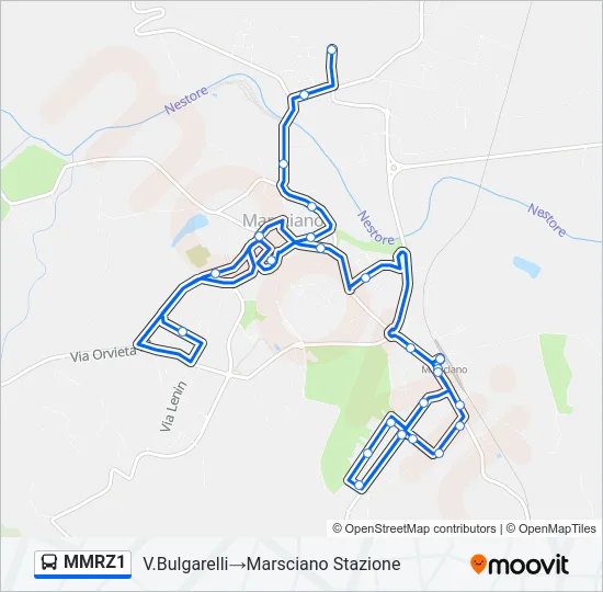 MMRZ1 Bus Line Map