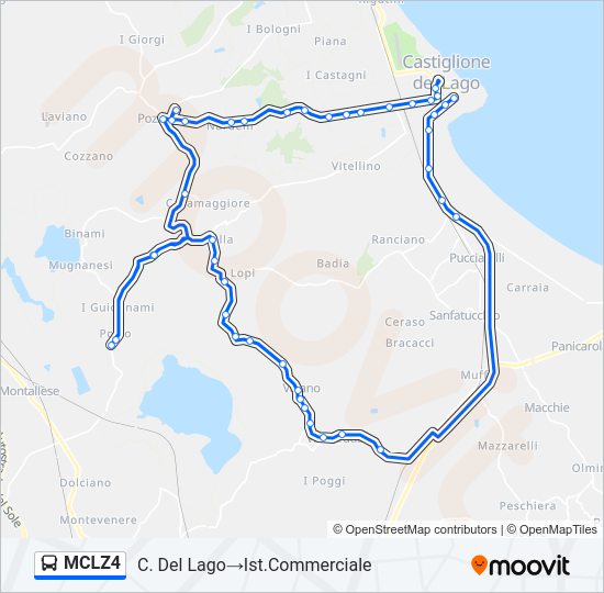 MCLZ4 Bus Line Map