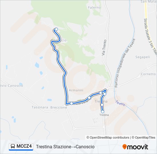 MCCZ4 bus Line Map
