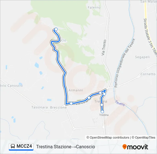 MCCZ4 Bus Line Map