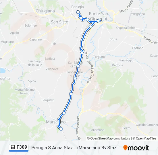 F309 Bus Line Map