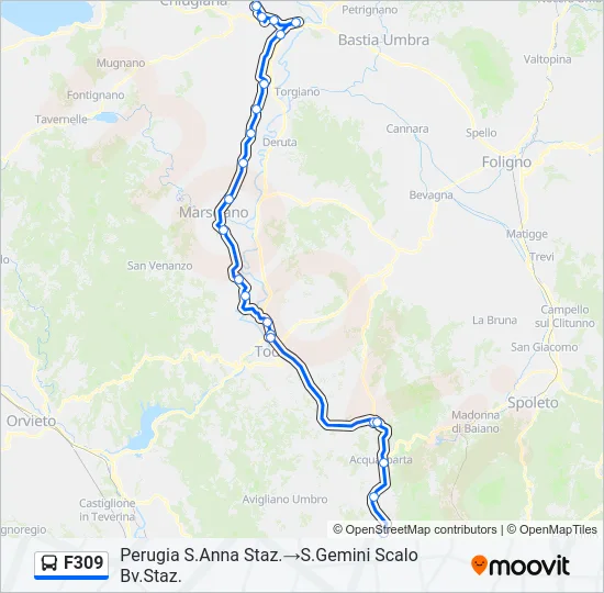F309 Bus Line Map