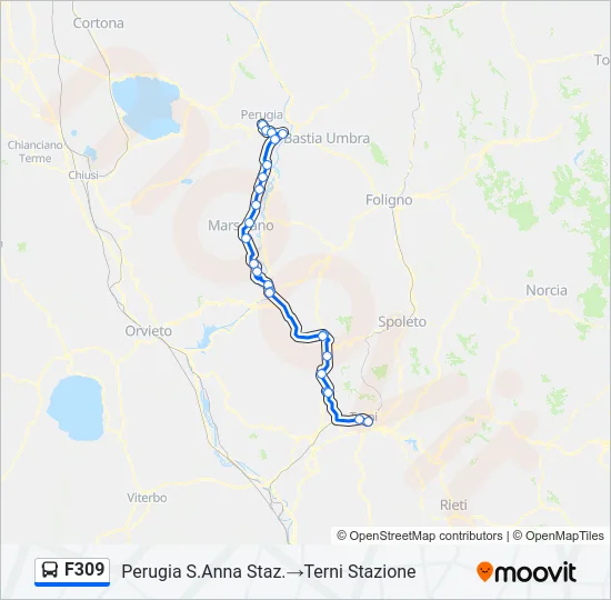 F309 Bus Line Map