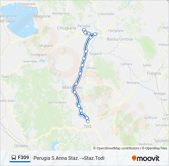 F309 Bus Line Map