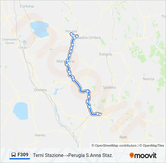 F309 Bus Line Map