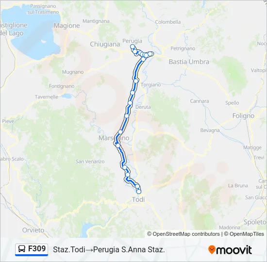 F309 Bus Line Map