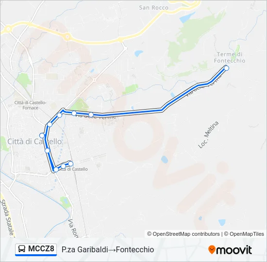 MCCZ8 Bus Line Map