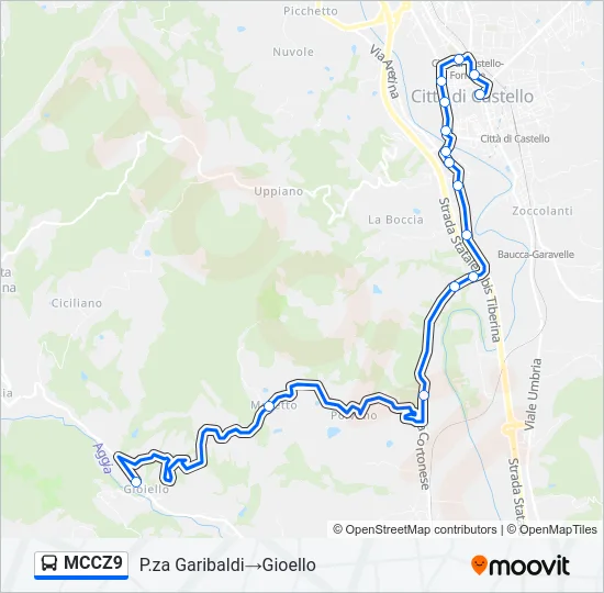 MCCZ9 Bus Line Map
