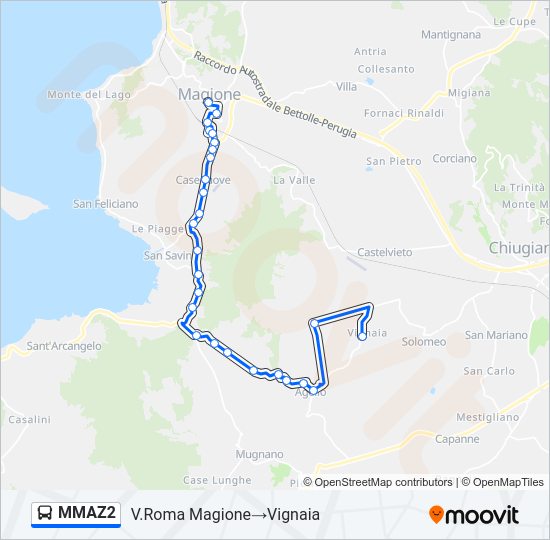 MMAZ2 Bus Line Map