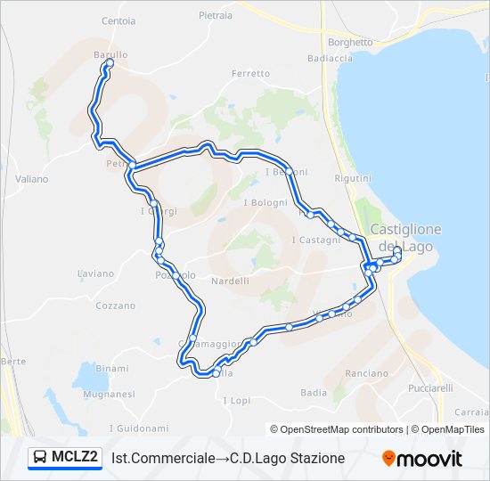 MCLZ2 Bus Line Map