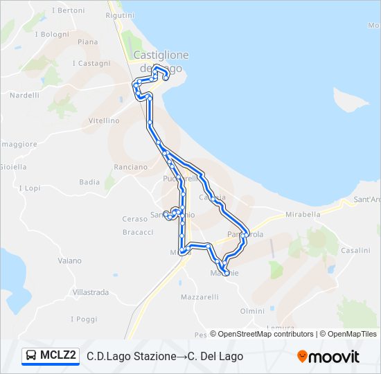 MCLZ2 Bus Line Map