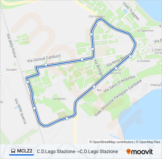 MCLZ2 Bus Line Map