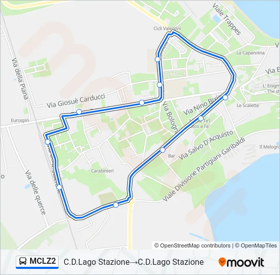 MCLZ2 Bus Line Map